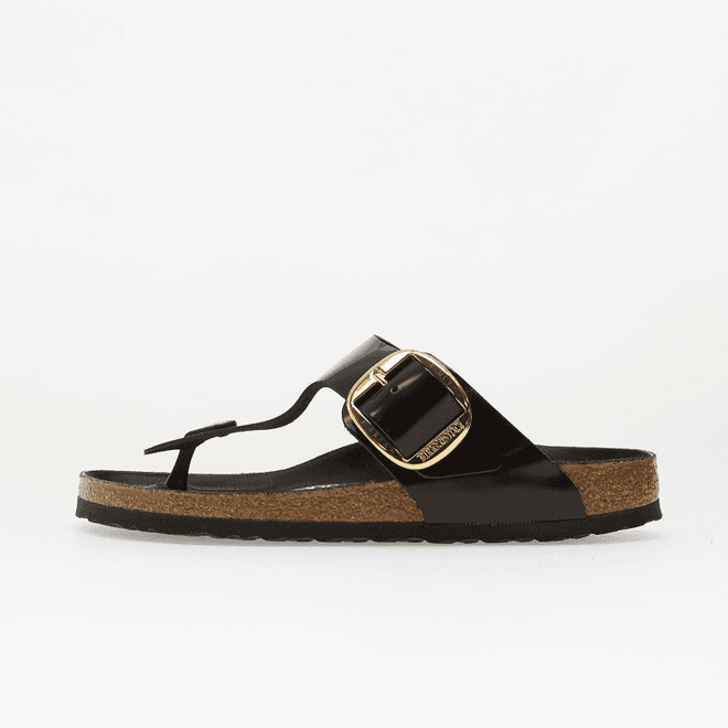 Birkenstock Gizeh Big Buckle Natural Leather Patent Women Nappa Glamour 