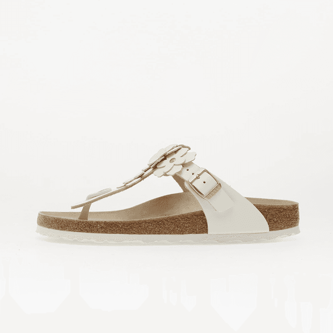 Birkenstock Gizeh Flower Leather Women White 