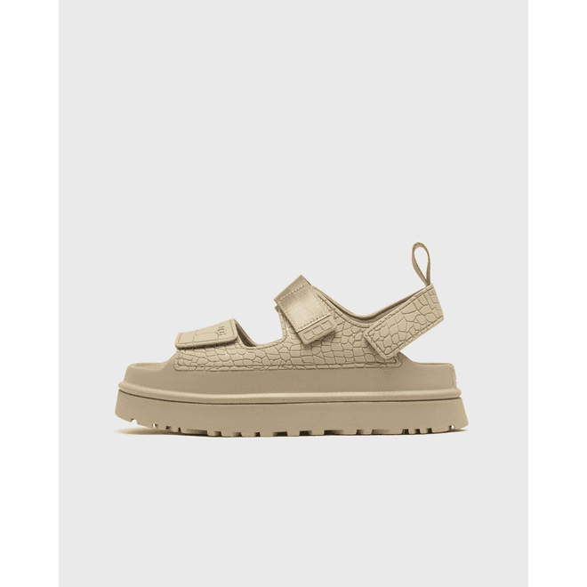 UGG® GoldenGlow Embossed Sandal Brown