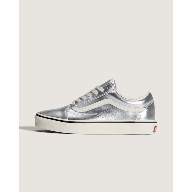 Vans Old Skool LEATHER METALLIC SILVER