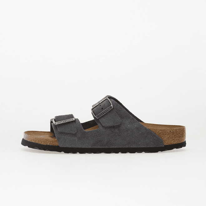Birkenstock Arizona Suede Leather Unisex Charcoal 