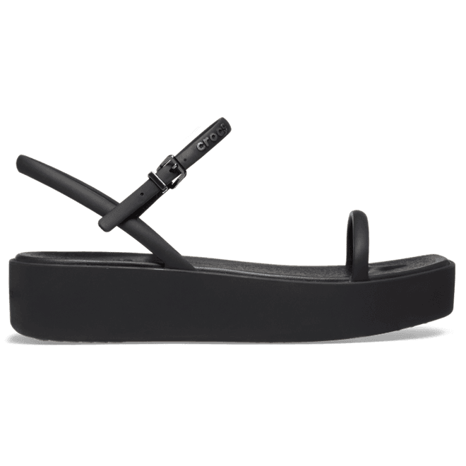 Crocs Miami Platform Y Strap Sandal Black 
