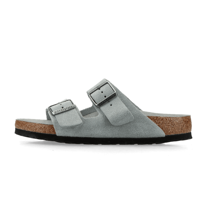 Birkenstock Arizona Soft Footbed Suede Leather pure sage tonal FB