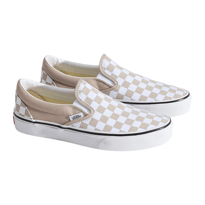 Vans Classic Slip-On Checkerboard Mushroom 