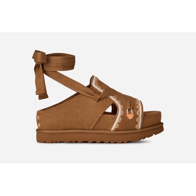 UGG® Goldenstar Hi Artistitch Sandal Brown