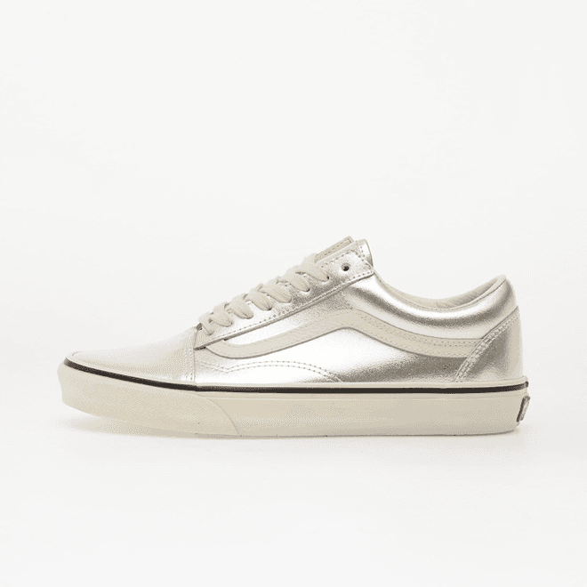 Vans Old Skool Leather Metallic Silver 