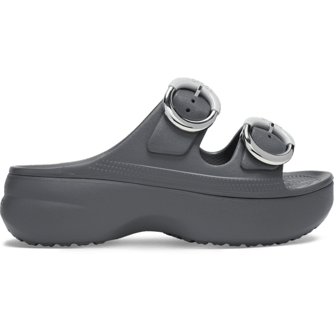 Crocs Saturday Platform Dipped Buckle Sandal Carbon 