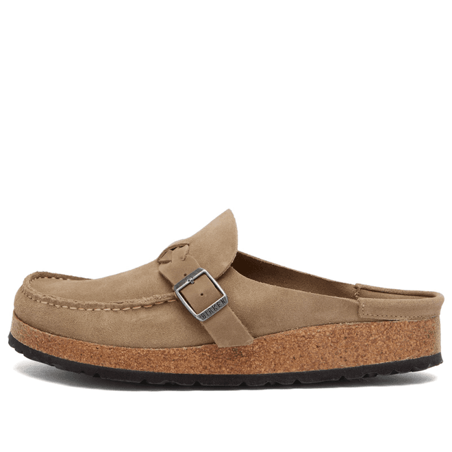 Birkenstock Women's Buckley Braided  Taupe Suede