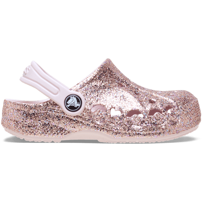 Crocs Kids Baya Mixed Glitter T Clogs Barely Pink 