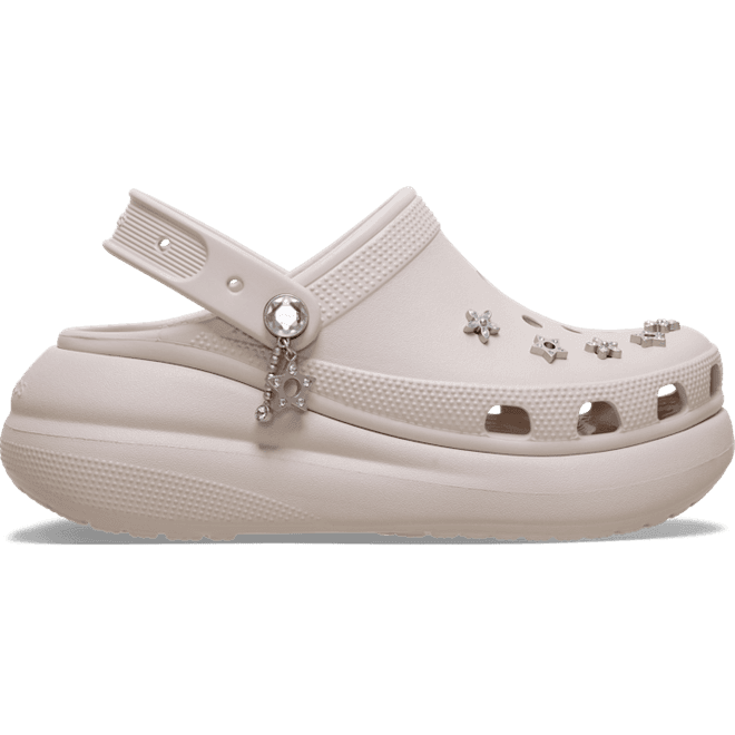 Crocs Crush Edgy Beading Clogs Cocoa Crème 