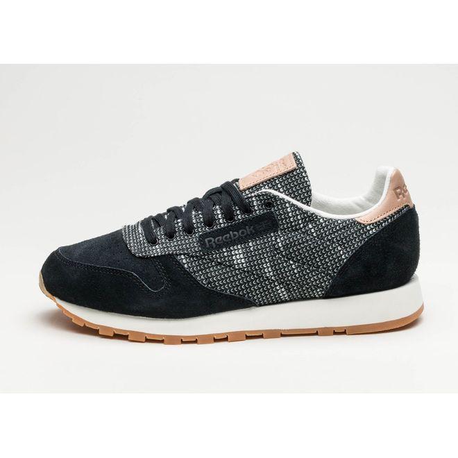 Reebok Classic Leather EBK (Black / Stark Grey / Sand Stone / Gum)
