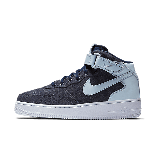  Nike Wmns Air Force 1 '07 Mid Lthr Premium Midnight Navy/midnight Navy-blue Grey