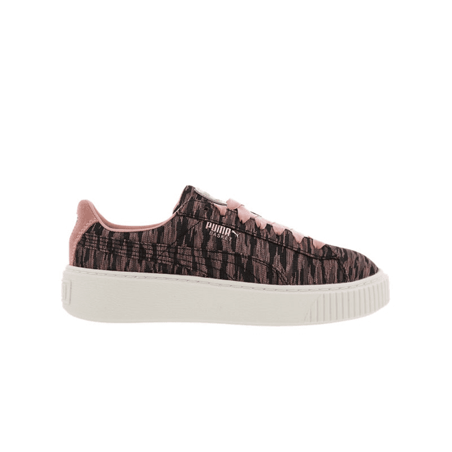 Puma Basket Platform Velvet Rose