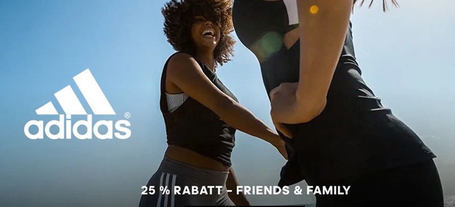 Update: adidas Friends &#038; Family Sale //   25% Extra-Rabatt wurde verlängert