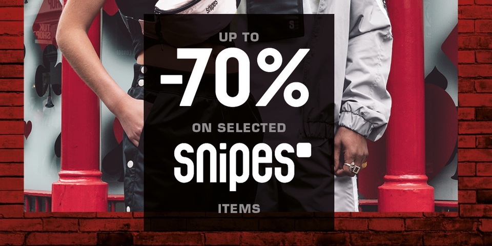 Snipes Deal: Bis zu 70% auf ausgewählte Artikel