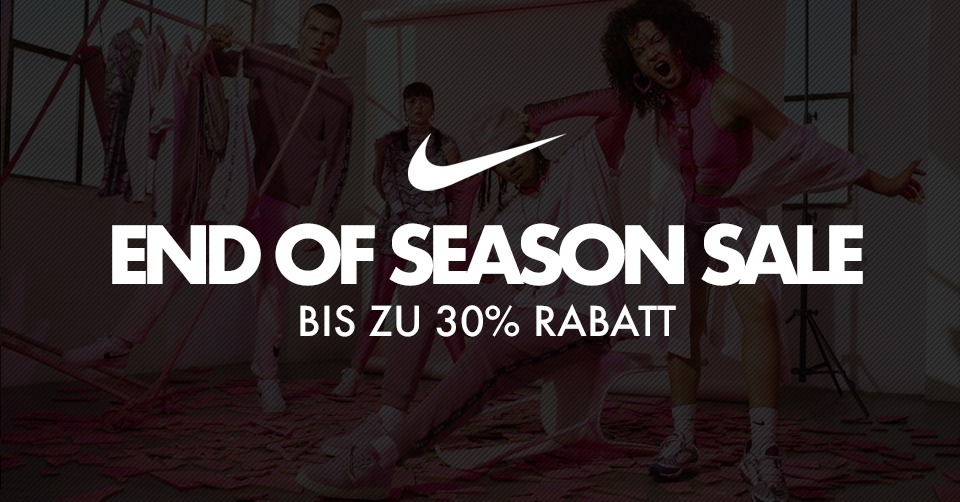 End of Season Sale bei Nike: Bis zu 30% Rabatt