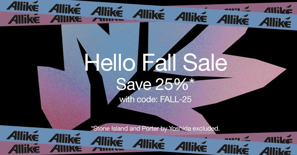 Hello Fall Sale bei Allike: 25% Rabatt