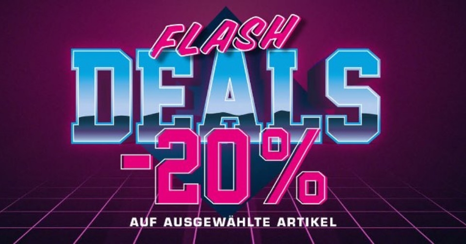 Spontan sparen: 20% SNIPES Flash Deals