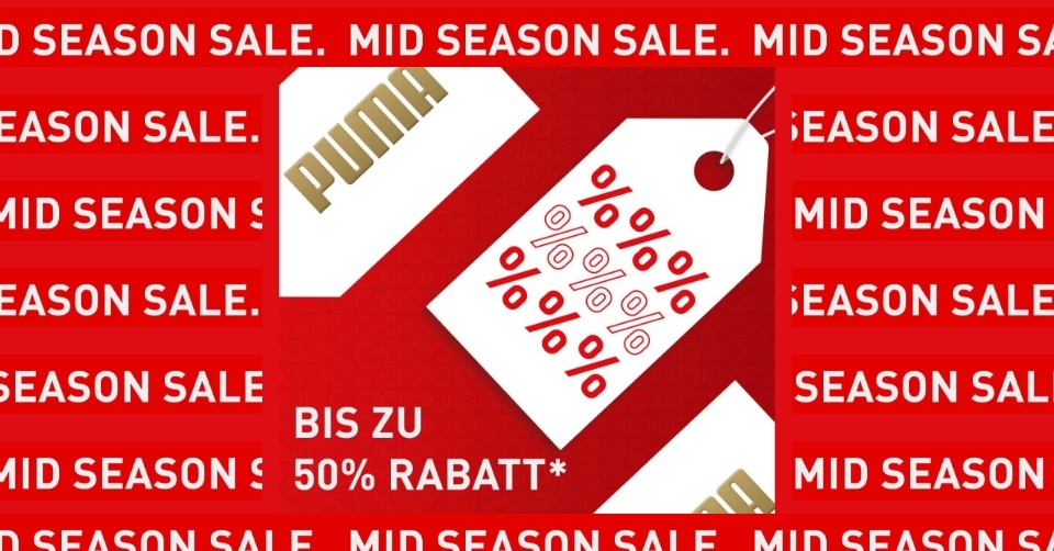 PUMA startet in den Mid Season Sale!