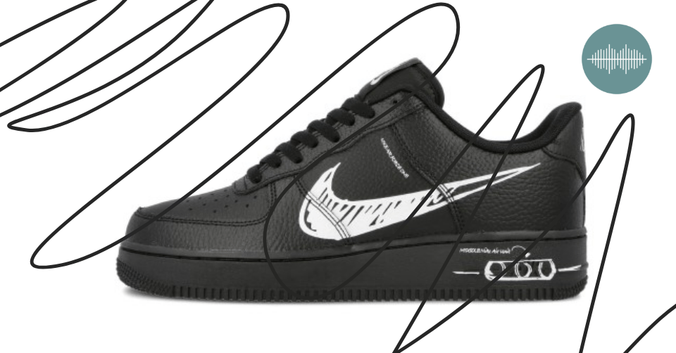 Audioblog: Nike Air Force 1 Sketch 'Black'