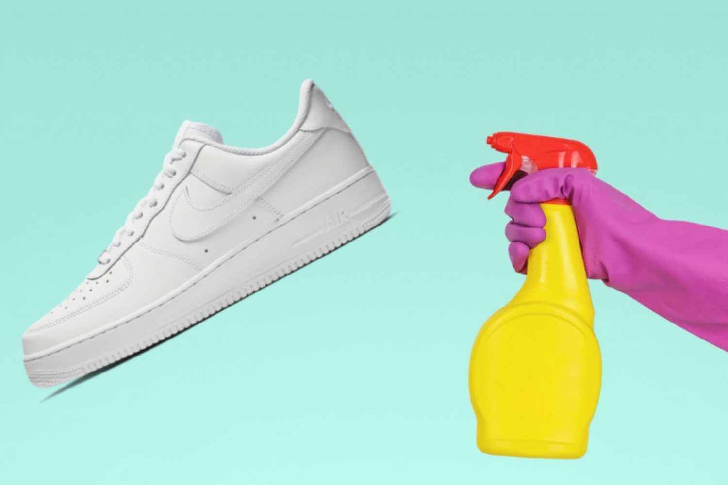 Wie reinigt man weiße Sneaker?