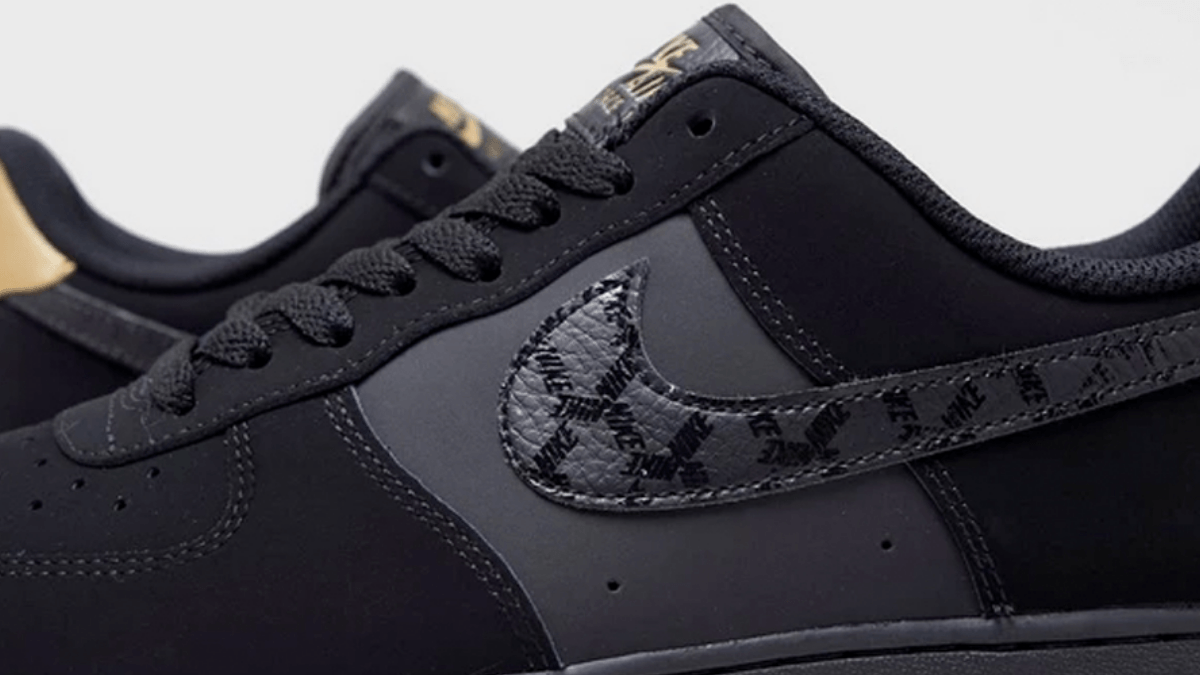 Out know! Nike Air Force 1 '07 LV8 'Black/Gold'