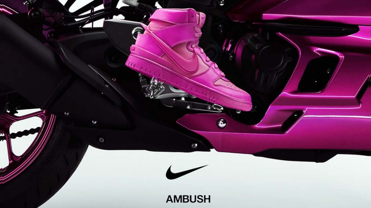 Release Reminder: AMBUSH X Nike Dunk High 'Lethal Pink'