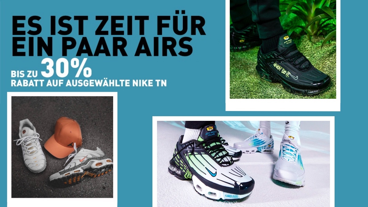 Bis zu 30% Rabatt auf Nike Air Max Plus bei Foot Locker