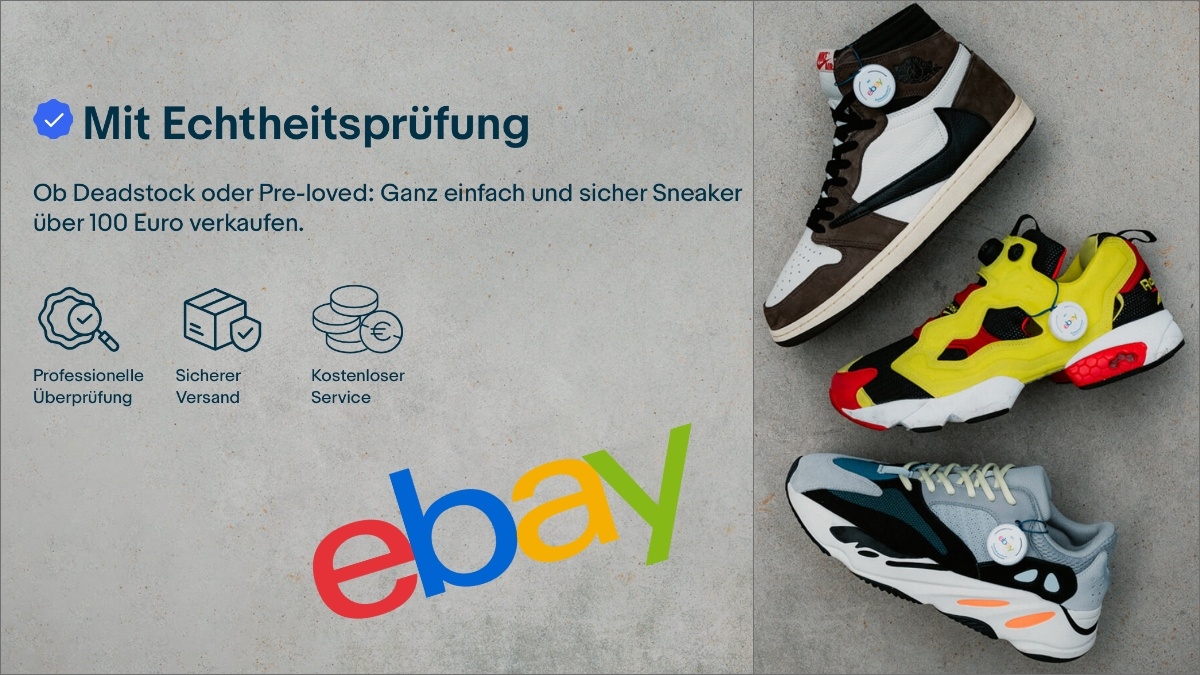 Sneaker mit Echtheitsprüfung bei Ebay verkaufen - so geht's