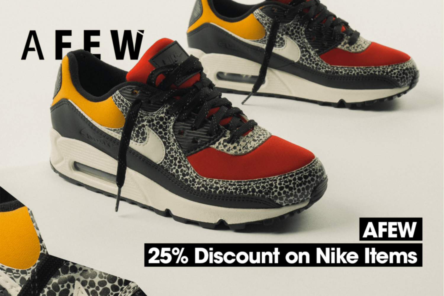 25% auf Nike Produkte bei Afew mit dem Sneakerjagers Rabattcode