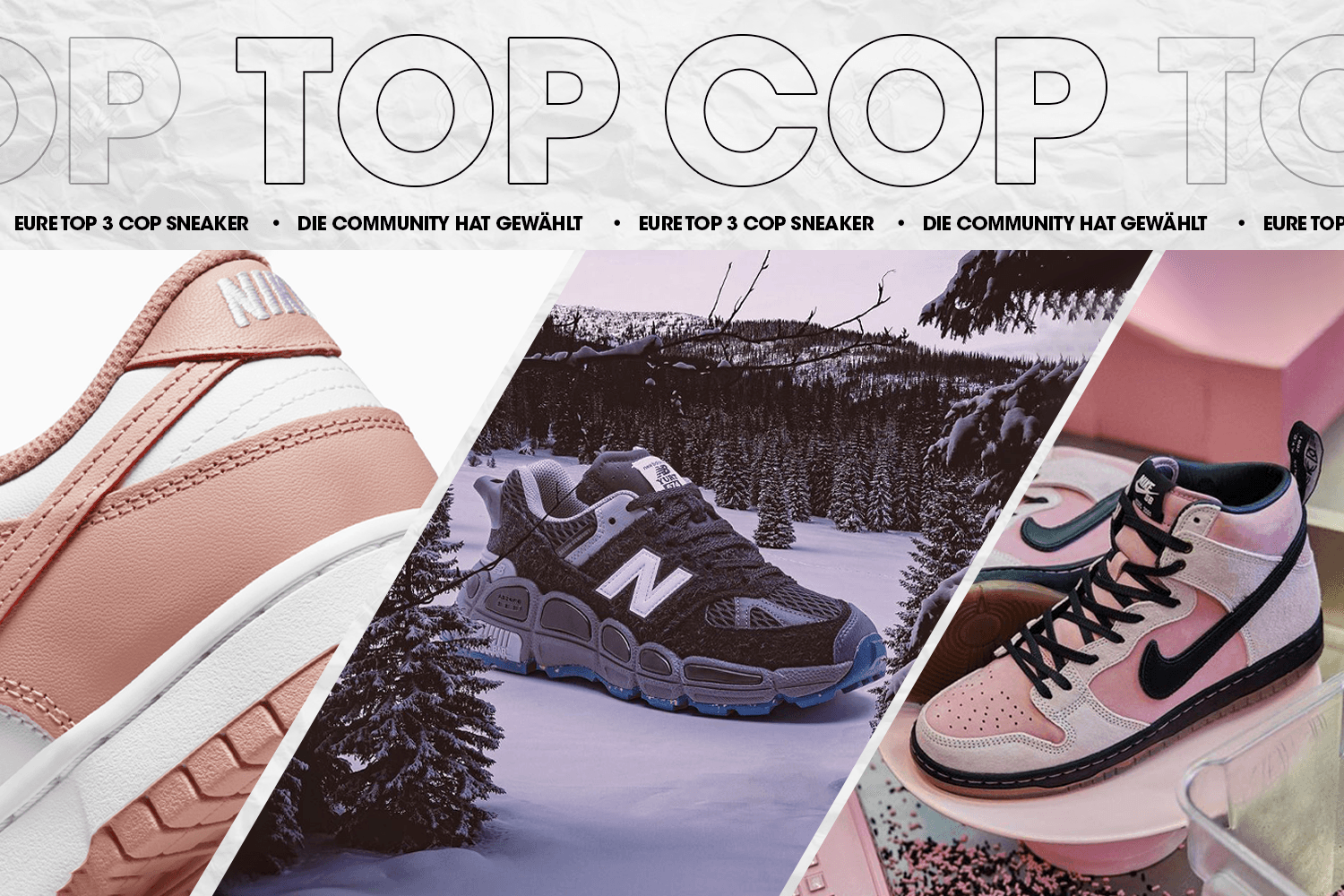 Die Community hat gewählt: Eure Top 3 Cop Sneaker Woche 17