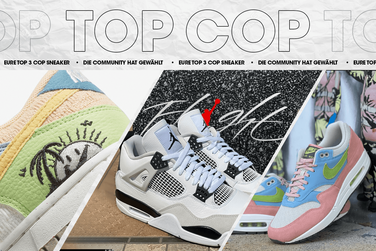 Die Community hat gewählt: Eure Top 3 Cop Sneaker Woche 20