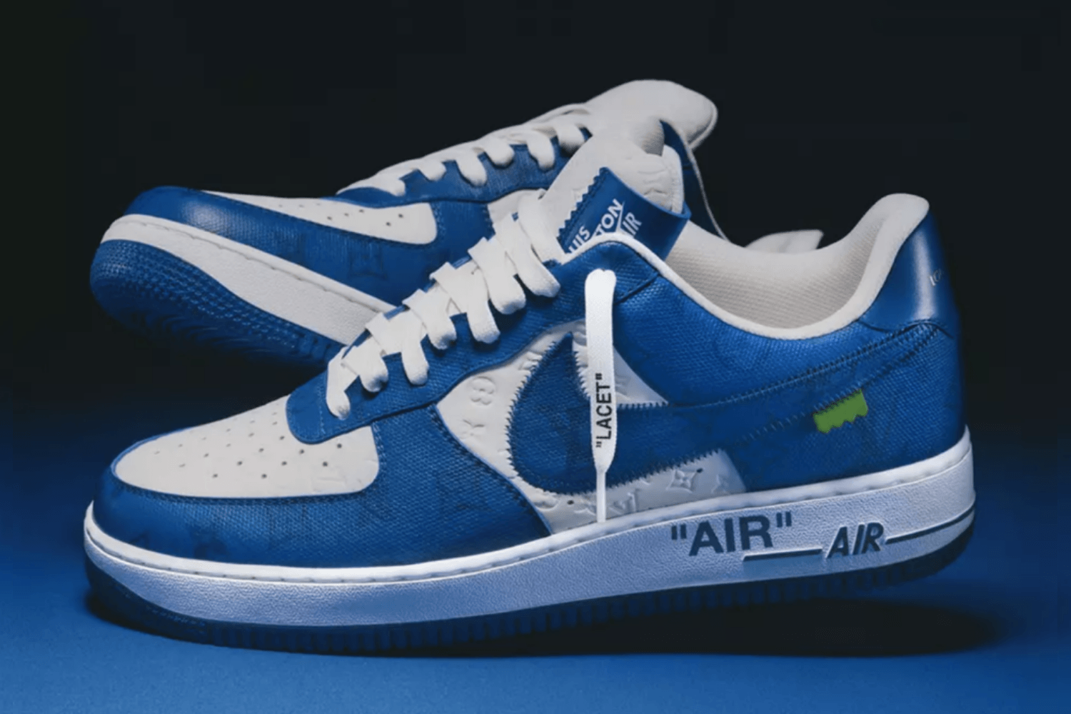 Info zum Louis Vuitton x Nike Air Force 1 von Virgil Abloh