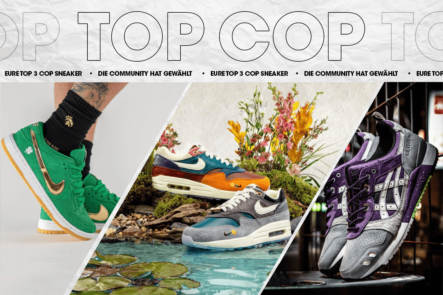 Die Community hat gewählt: Eure Top 3 Cop Sneaker Woche 26