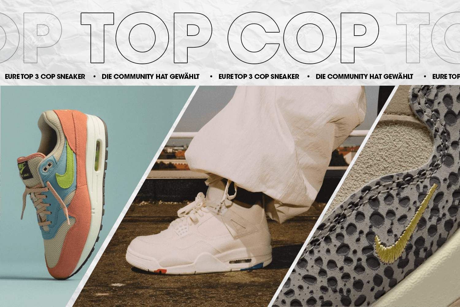 Die Community hat gewählt: Eure Top 3 Cop Sneaker Woche 24
