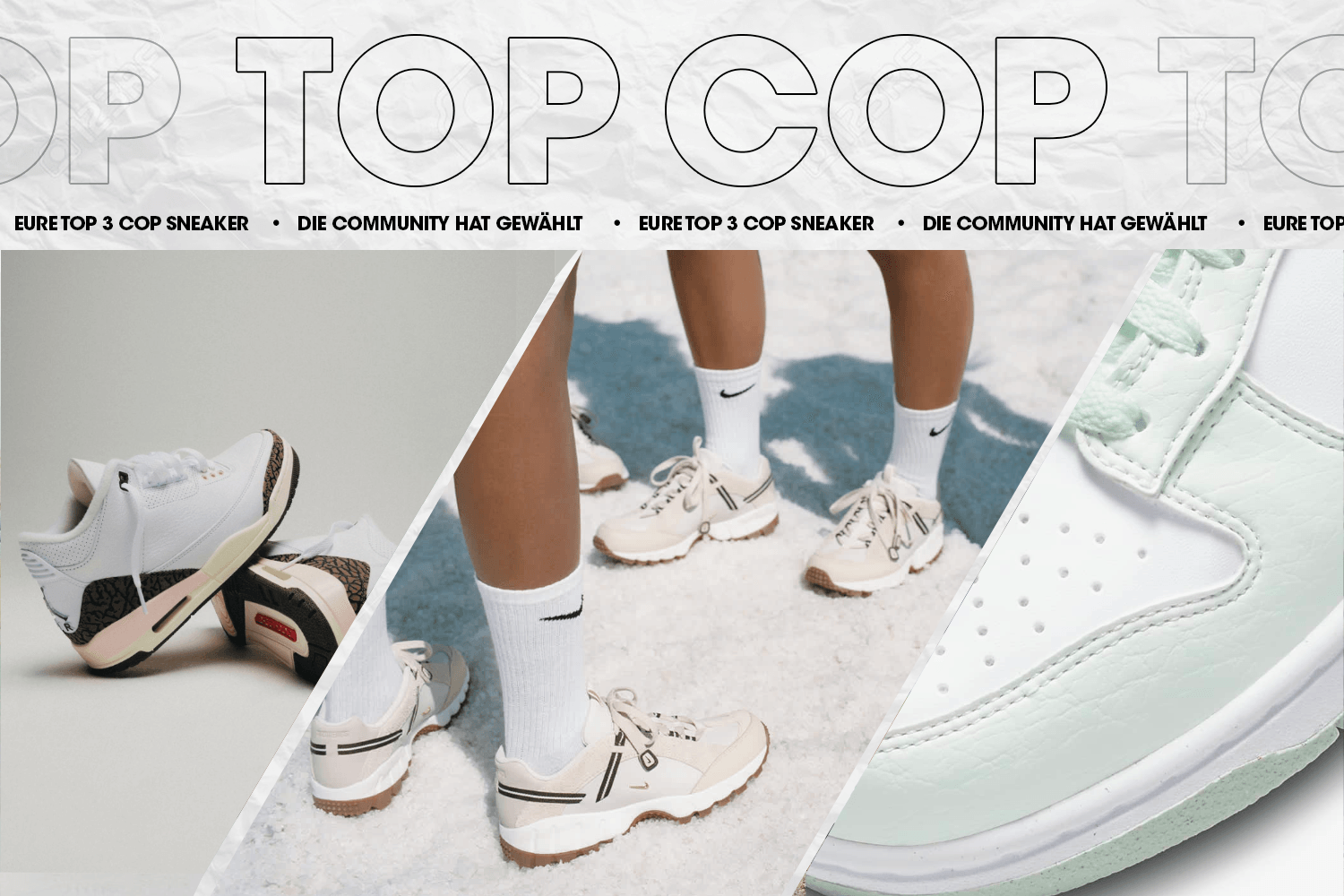 Die Community hat gewählt: Eure Top 3 Cop Sneaker Woche 27