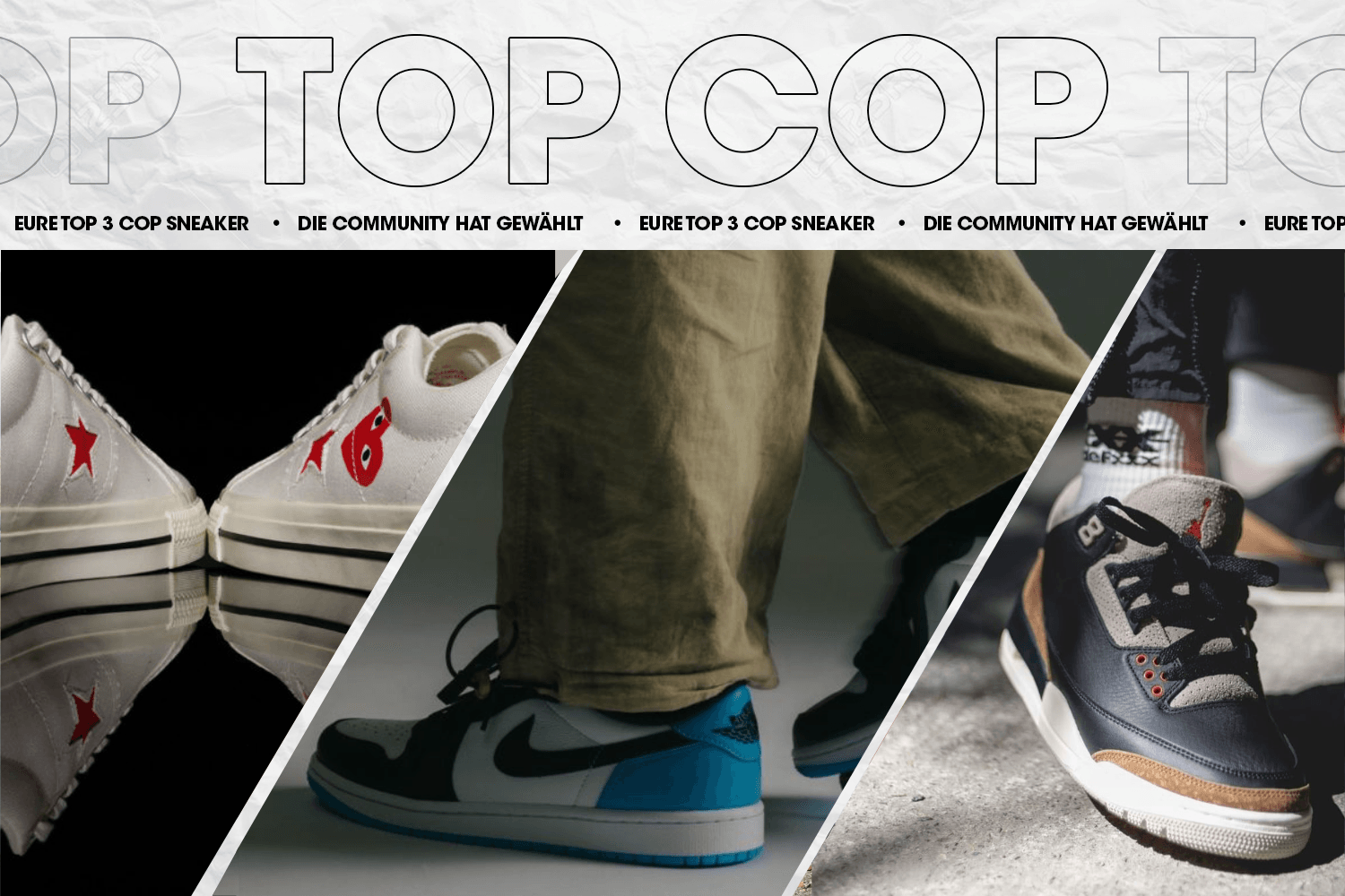 Die Community hat gewählt: Eure Top 3 Cop Sneaker Woche 30