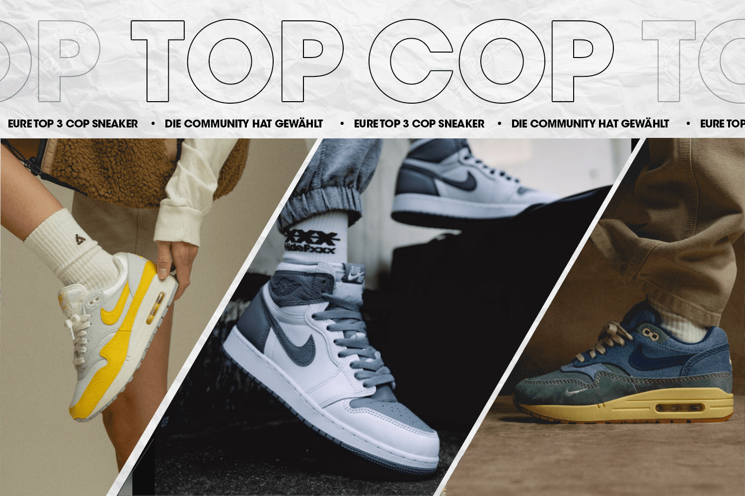 Die Community hat gewählt: Eure Top 3 Cop Sneaker Woche 34