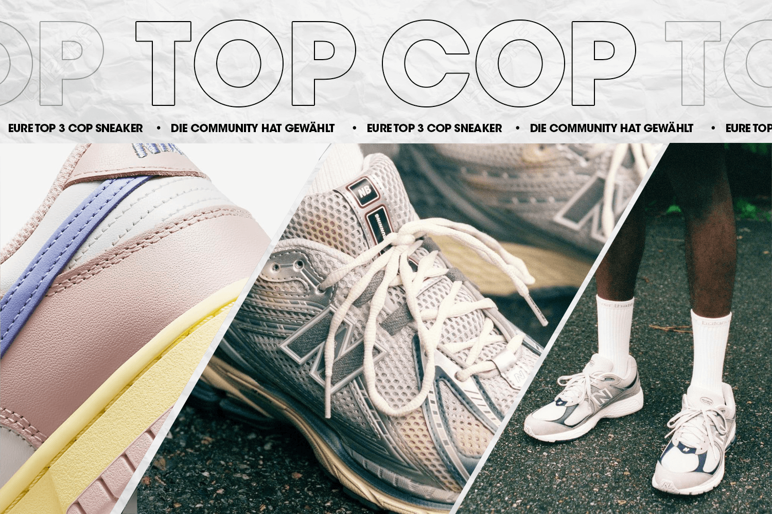 Die Community hat gewählt: Eure Top 3 Cop Sneaker Woche 33