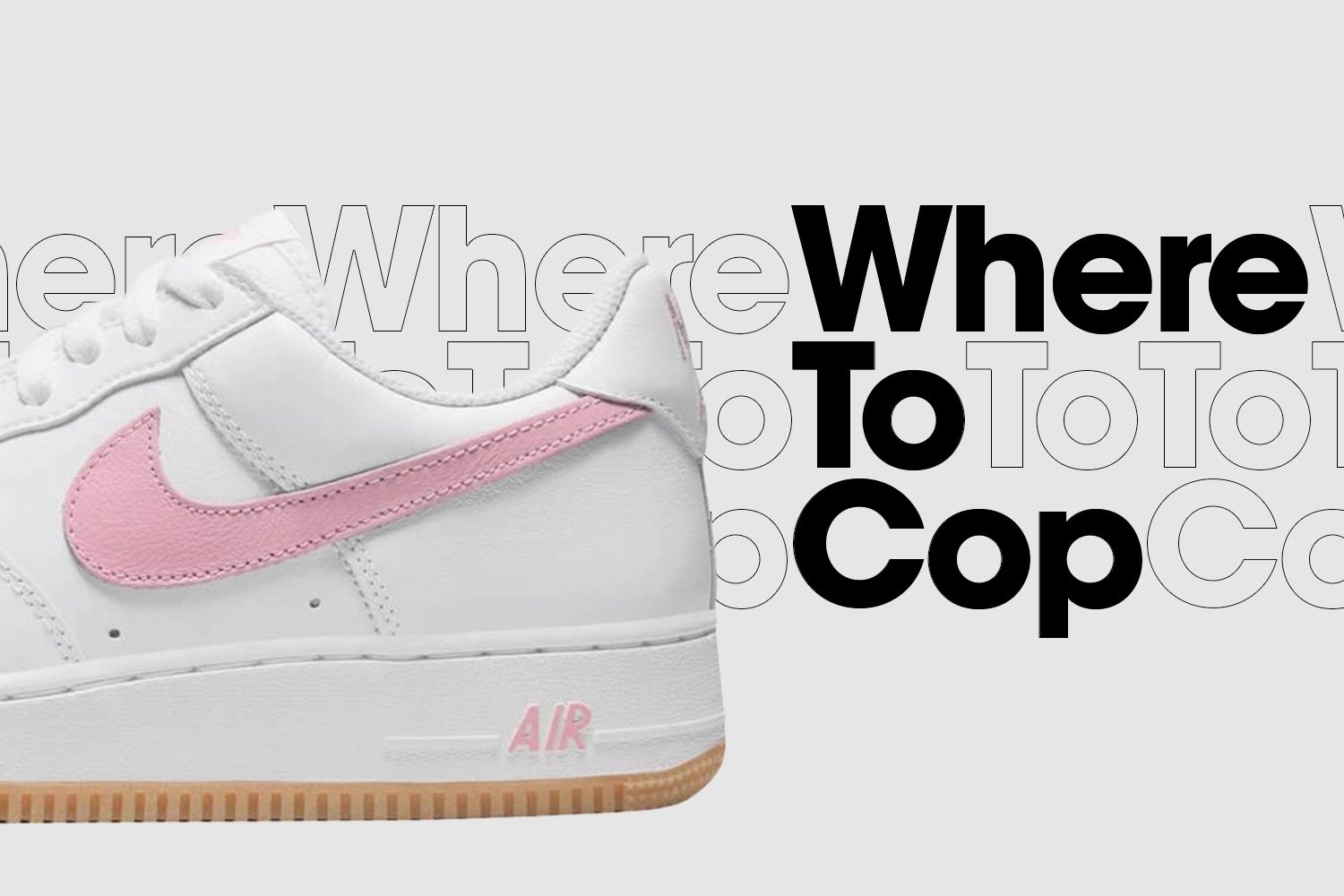 Where to Cop: der Nike Air Force 1 Low Retro 'Pink' - Anniversary Edition