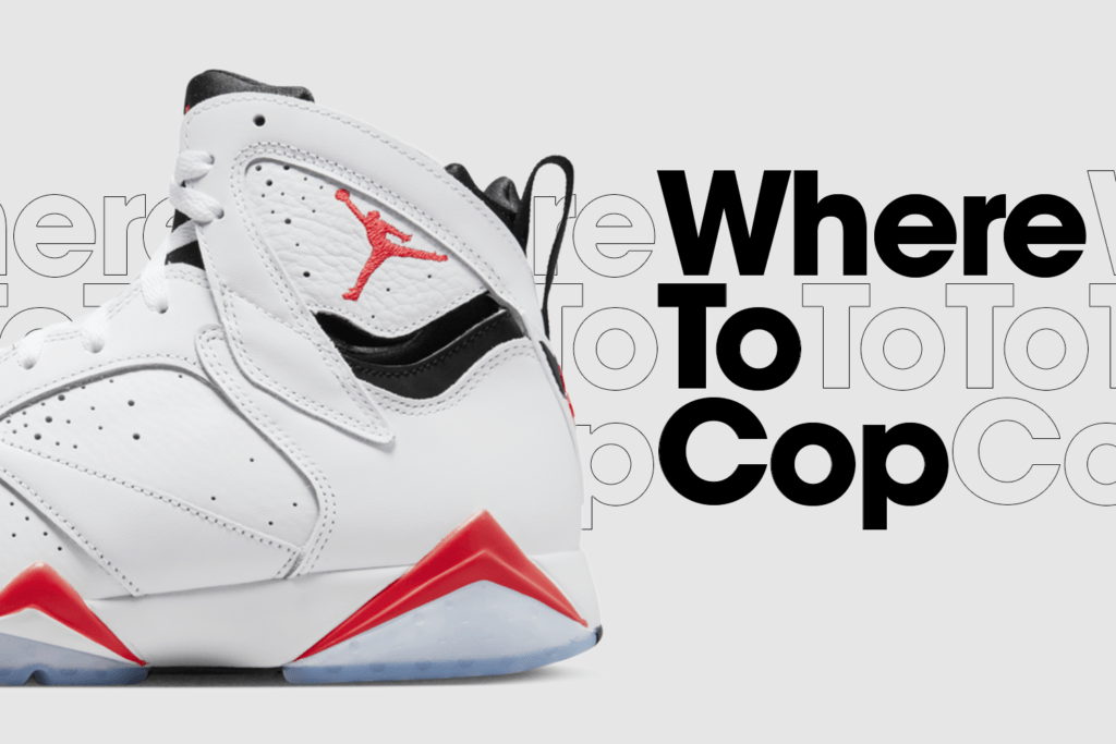 Where to Cop: der Nike Air Jordan 7 'White Infrared'