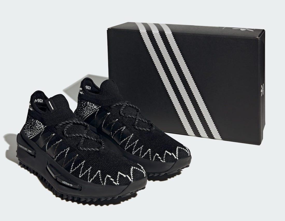 NEIGHBORHOOD x adidas NMD_S1 Knit 'Core Black' mit Karton