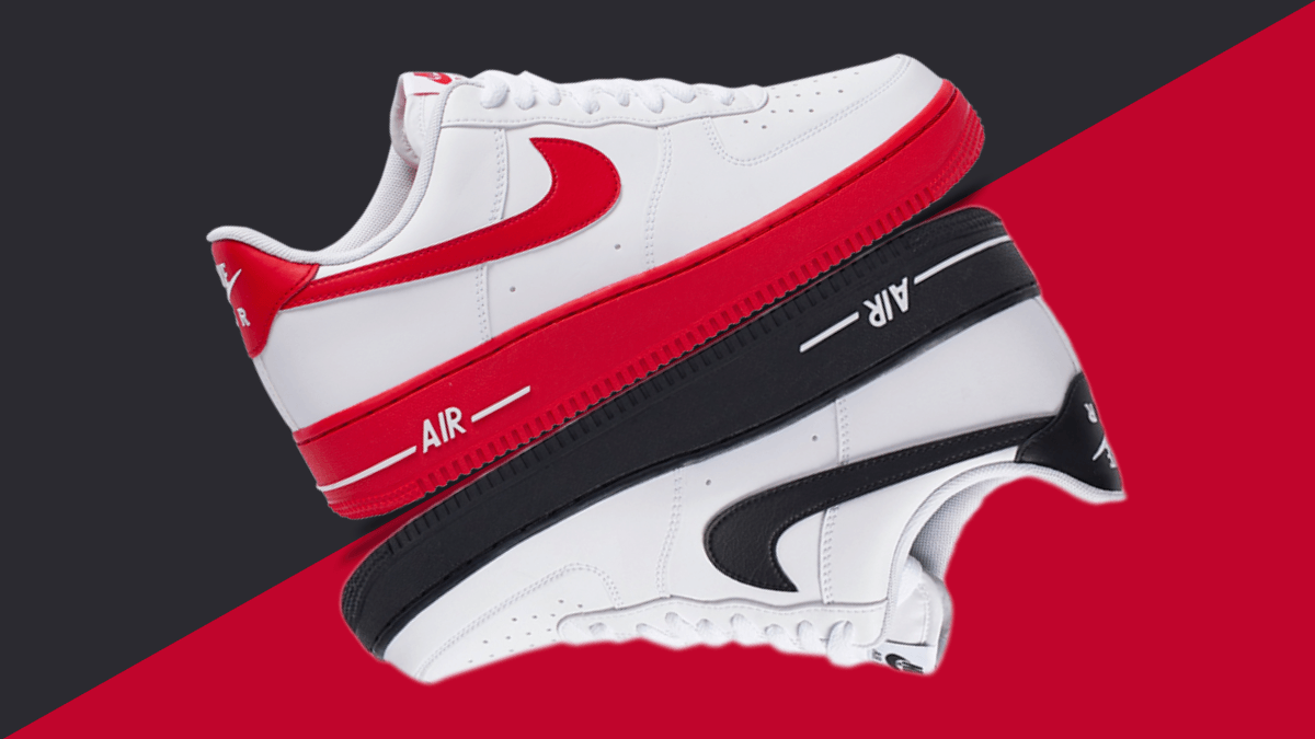 Nike Air Force 1: The new colorways 'University Red' &#038; 'Black' are coming!