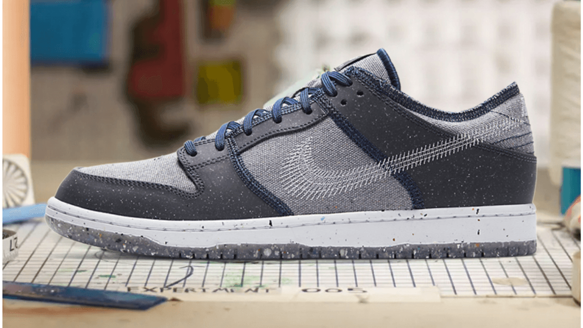 The Nike SB Dunk Low also gets the 'Crater' look