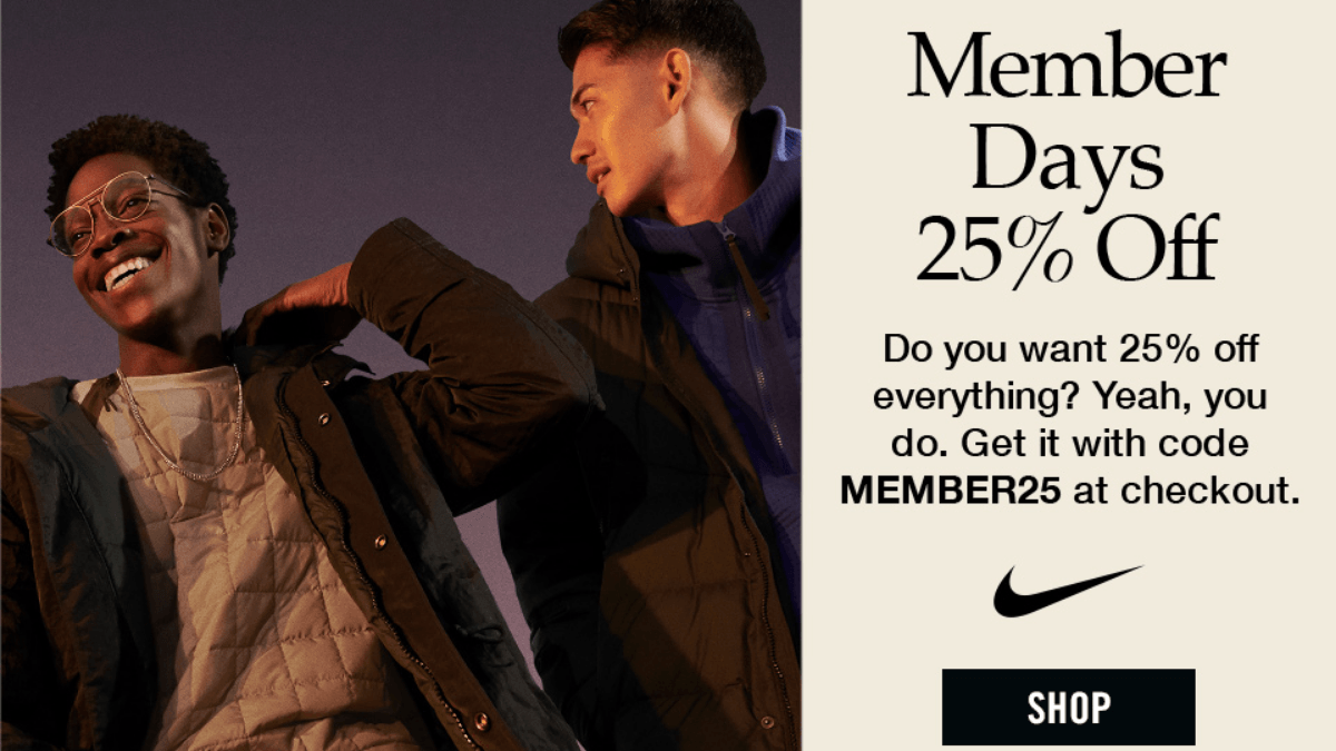 Nike Singles Day Sale - 25% Off for the best Steals