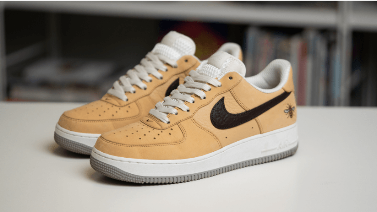 This is the Nike Air Force 1 Low 'Manchester Bee'