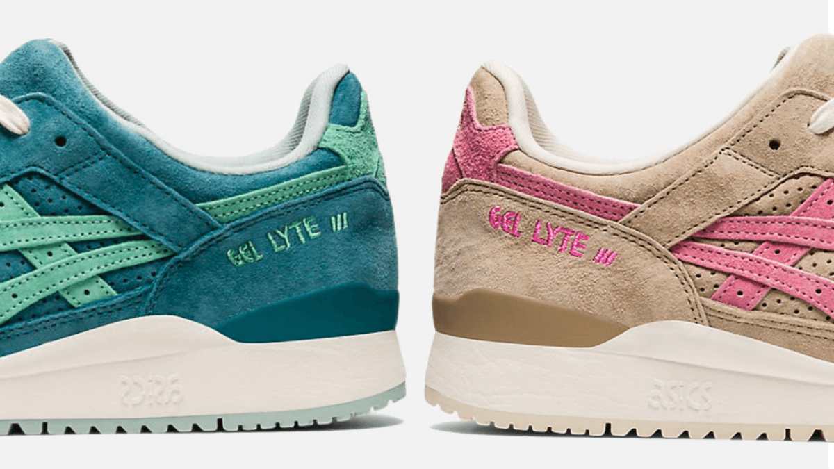 Two beautiful colorways will soon appear on the ASICS GEL-Lyte III