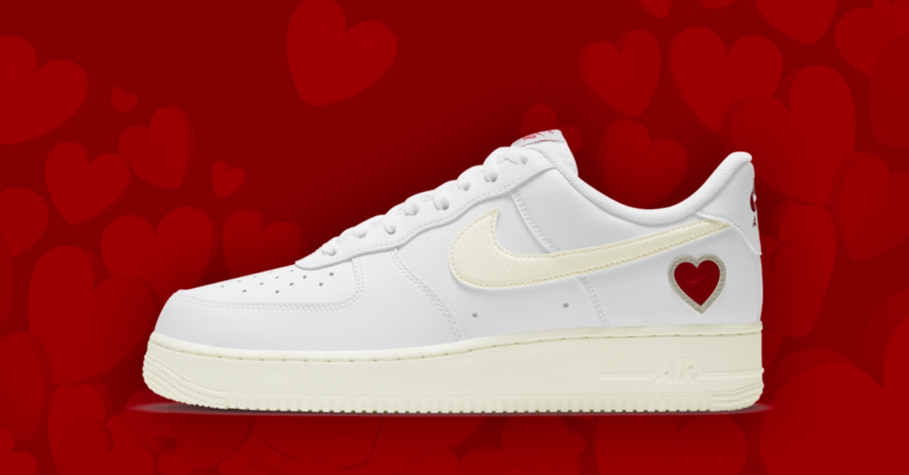 Fall in love with the Nike Air Force 1 Valentine