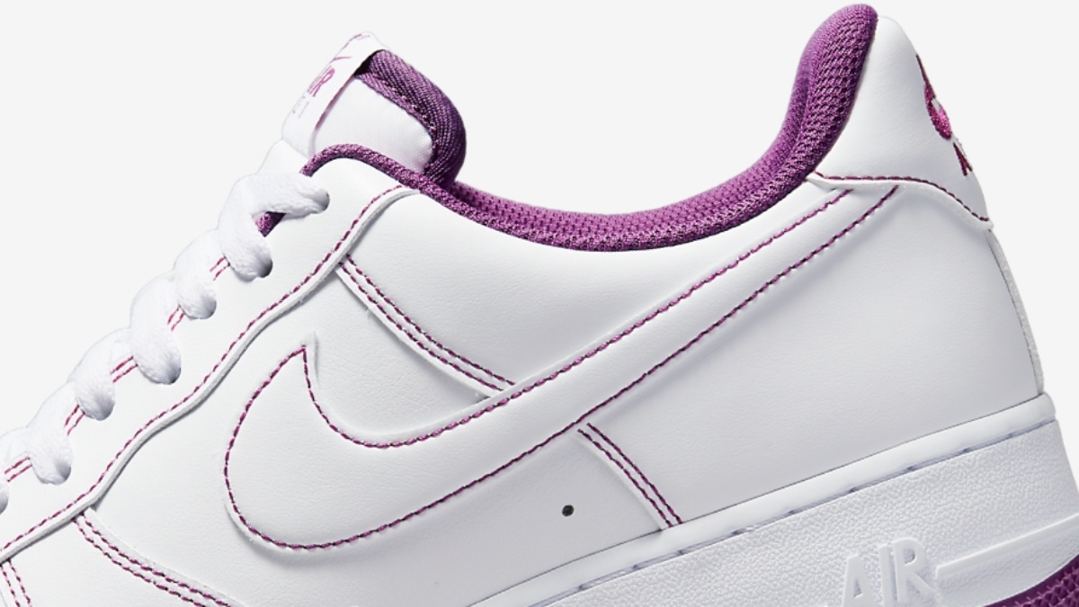 The Nike Air Force 1 '07 Stitched gets a Viotech vibe