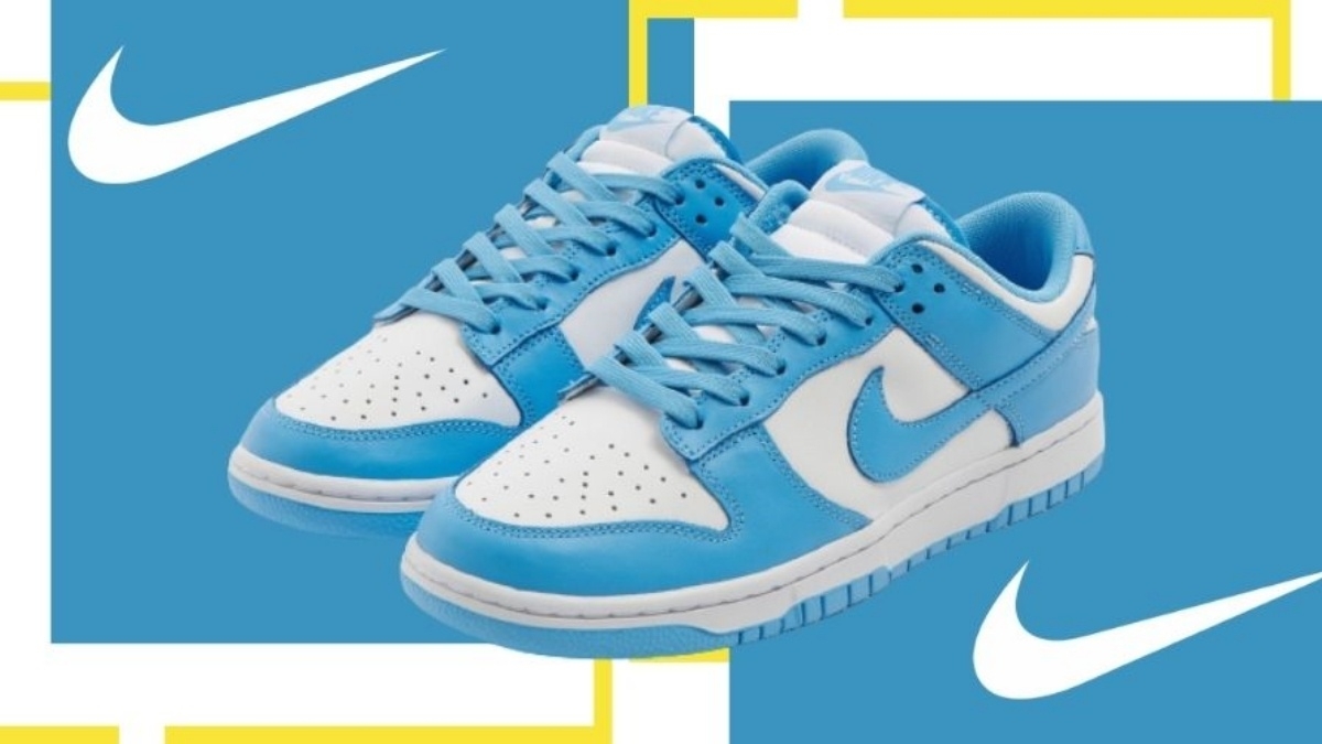 The Nike Dunk Low 'University Blue' has a fresh look